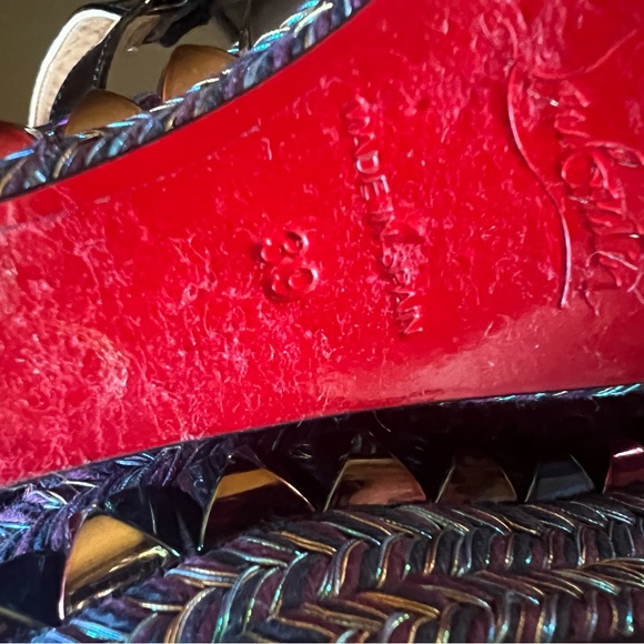 👠 Christian Louboutin Cataclou 120 Multicolor sandal🌟PRICE IS FIRM - Picture 9 of 12